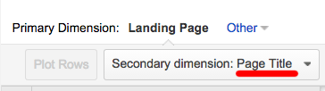 The Secondary Dimension toggle in Google Analytics is very helpful